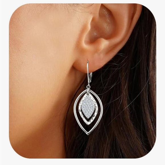 ALEXCRAFT Sterling Silver 14K Gold Dangle Earrings NEW - Picture 2 of 3